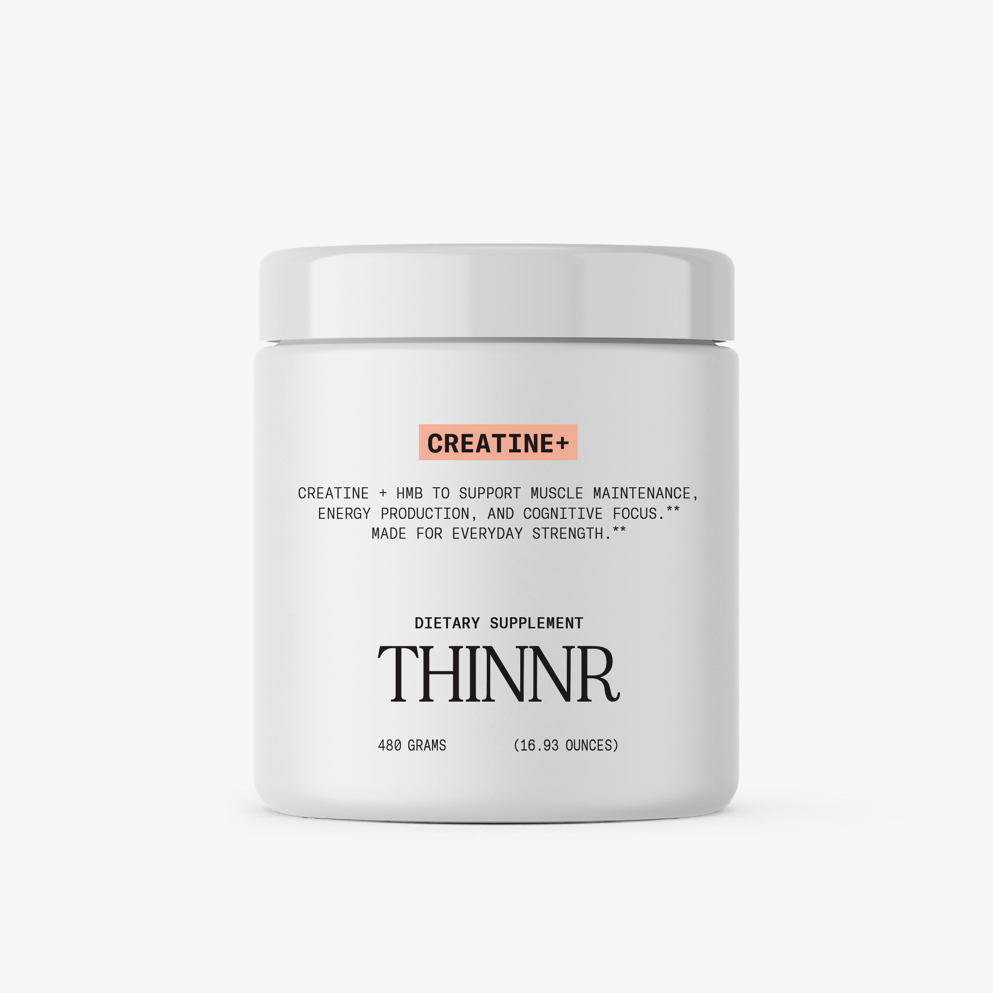 THINNR Creatine+ - muscle maintenance supplement