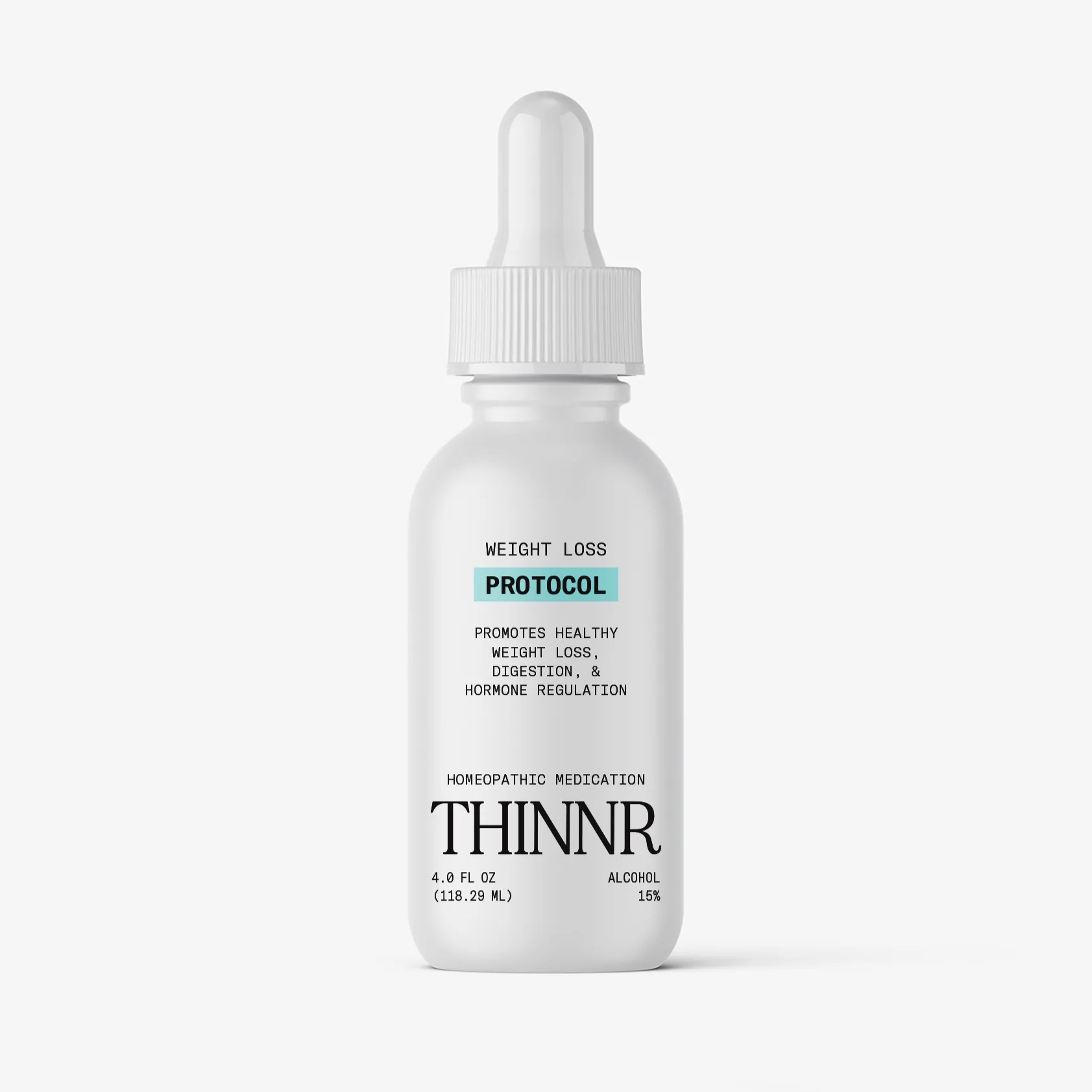 THINNR Protocol - FDA-Registered OTC weight loss medication bottle